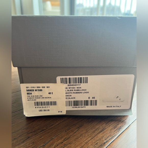 Balenciaga Slides (White, Size 46E) - Picture 2 of 5